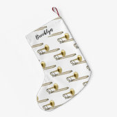 Petite Chaussette De Noël Illustration de dessin animé de Trombone (Dos (Accrochage))