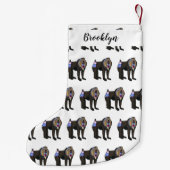 Petite Chaussette De Noël Illustration de dessin animé Mandrill (Dos)