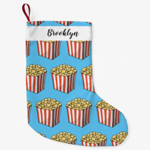 Petite Chaussette De Noël Illustration de dessin animé Popcorn