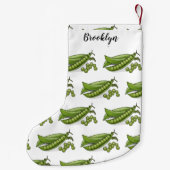 Petite Chaussette De Noël Illustration de dessin de pois (Dos)