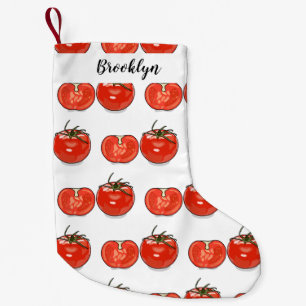 Petite Chaussette De Noël Illustration de dessin sur la tomate