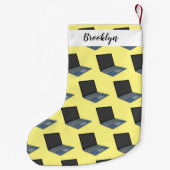 Petite Chaussette De Noël Illustration de dessin sur micro-ondes (Dos)