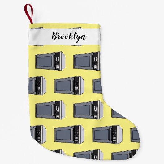 Petite Chaussette De Noël Illustration de dessin sur micro-ondes (Devant)