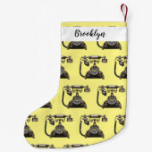 Petite Chaussette De Noël Illustration de dessin téléphonique (Dos)