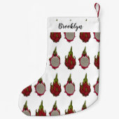 Petite Chaussette De Noël Illustration de dragon fruit (Dos)