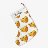 Petite Chaussette De Noël Illustration de fromage (Dos (Accrochage))