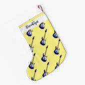 Petite Chaussette De Noël Illustration de guitare électrique (Dos (Accrochage))