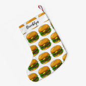 Petite Chaussette De Noël Illustration de Hamburger (Dos (Accrochage))
