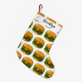 Petite Chaussette De Noël Illustration de Hamburger (Devant (Accrochage))