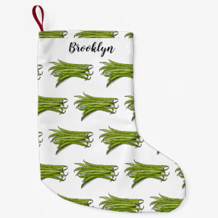 Petite Chaussette De Noël Illustration de haricots verts