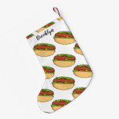 Petite Chaussette De Noël Illustration de Hot dog (Dos (Accrochage))
