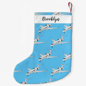 Petite Chaussette De Noël Illustration de jet privé (Dos)