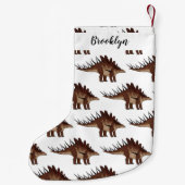 Petite Chaussette De Noël Illustration de Kentrosaurus (Dos)