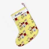 Petite Chaussette De Noël Illustration de kit de batterie (Dos (Accrochage))