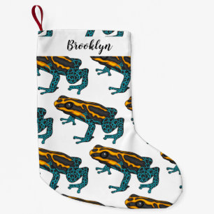 Petite Chaussette De Noël Illustration de la grenouille à fléchettes de pois
