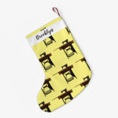 Petite Chaussette De Noël Illustration de la machine à coudre (Dos (Accrochage))