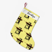Petite Chaussette De Noël Illustration de la machine à coudre (Devant (Accrochage))