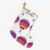 Petite Chaussette De Noël Illustration de la montgolfière (Devant (Accrochage))