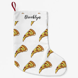Petite Chaussette De Noël Illustration de la pizza