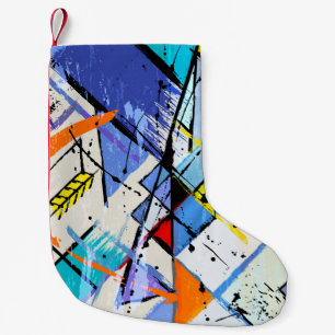Petite Chaussette De Noël Illustration de l'arrière - plan abstrait, avec t