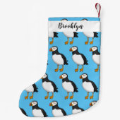 Petite Chaussette De Noël Illustration de macareux de l'Atlantique (Dos)