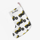 Petite Chaussette De Noël Illustration de moto Cruiser (Dos (Accrochage))
