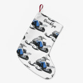 Petite Chaussette De Noël Illustration de motoneige (Devant (Accrochage))