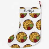 Petite Chaussette De Noël Illustration de Nachos (Dos)