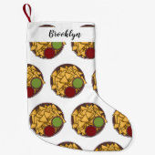 Petite Chaussette De Noël Illustration de Nachos (Devant)