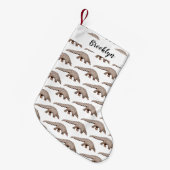 Petite Chaussette De Noël Illustration de Pangolin (Devant (Accrochage))