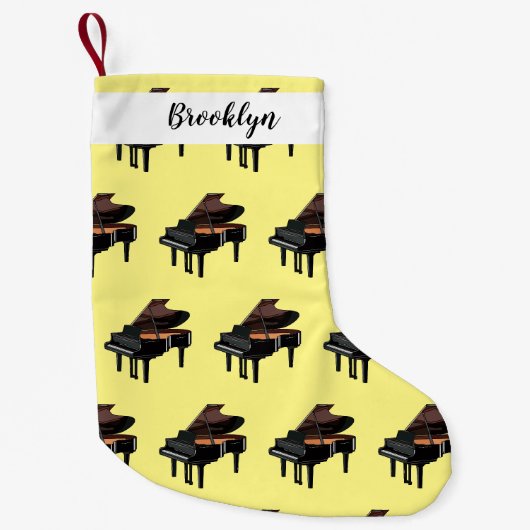 Petite Chaussette De Noël Illustration de piano (Devant)