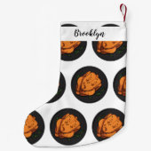 Petite Chaussette De Noël Illustration de poulet rôti (Dos)