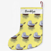 Petite Chaussette De Noël Illustration de poussette (Dos)