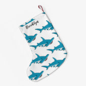 Petite Chaussette De Noël Illustration de requin marteau (Dos (Accrochage))