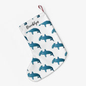 Petite Chaussette De Noël Illustration de requin marteau (Dos (Accrochage))