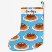 Petite Chaussette De Noël Illustration de Spaghetti (Dos)