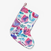Petite Chaussette De Noël illustration de style boho floral rustique dessiné (Devant (Accrochage))