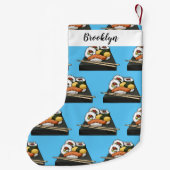 Petite Chaussette De Noël Illustration de sushi (Dos)