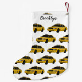 Petite Chaussette De Noël Illustration de taxi (Dos)
