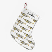 Petite Chaussette De Noël Illustration de trompette (Devant (Accrochage))