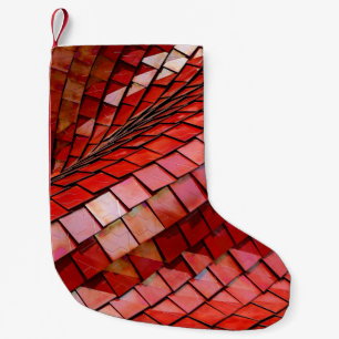 Petite Chaussette De Noël Illustration de tuiles rouges