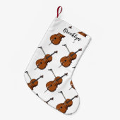Petite Chaussette De Noël Illustration de violoncelle (Devant (Accrochage))