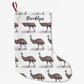 Petite Chaussette De Noël Illustration d'Emu bird (Devant)
