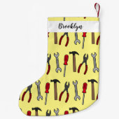 Petite Chaussette De Noël Illustration des outils de menuiserie (Dos)