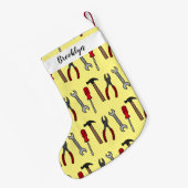 Petite Chaussette De Noël Illustration des outils de menuiserie (Dos (Accrochage))