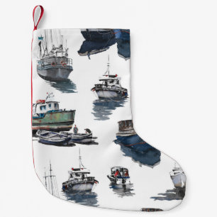 Petite Chaussette De Noël Illustration dessinée à la main. Aquarelle transpa