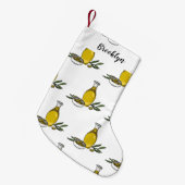 Petite Chaussette De Noël Illustration d'huile d'olive (Devant (Accrochage))