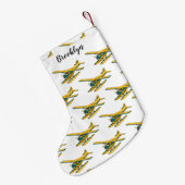 Petite Chaussette De Noël Illustration d'hydravion (Dos (Accrochage))