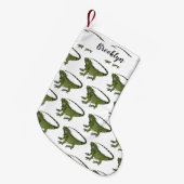 Petite Chaussette De Noël Illustration d'Iguana (Devant (Accrochage))