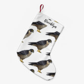 Petite Chaussette De Noël Illustration d'oiseau de faucon pèlerin (Devant (Accrochage))